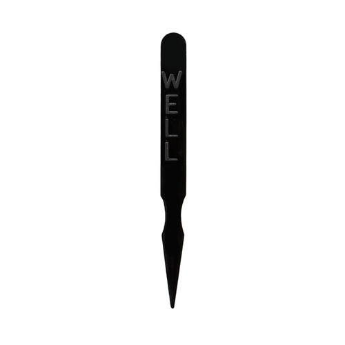 Spirit ® Picks & Utensils 3” Black: WELL Plastic Steak Marker (SPSMWEBK3CT2M)
