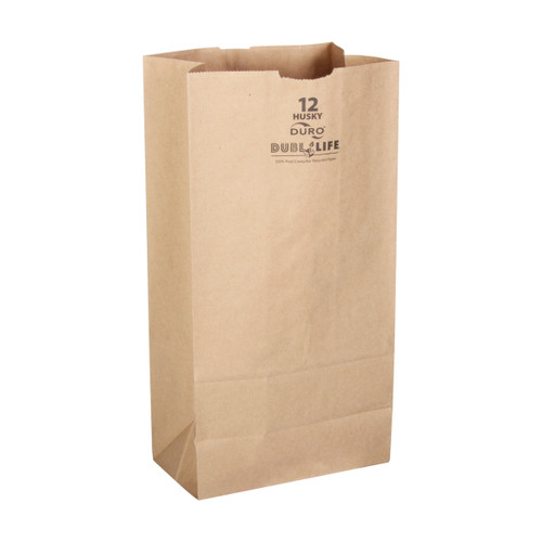 12# Dubl Life® Husky SOS bag 50# recycled kraft FSC BPI - 400 PK (70212)