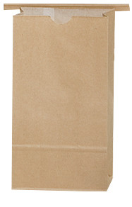 Stand up coffee bags 1 lb bakery & coffee poly lined bag, tin ties - Color Natural - Dimensions 4.25 x 2.50 x 9.75 (300952)