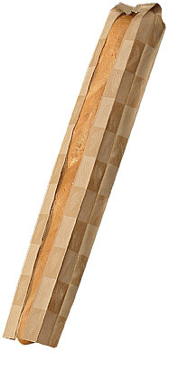 Dubl Panel® window bread bags EcoCraft bread bag - Color Artisan - Dimensions 4.50 x 2.50 x 28.00 (300894)