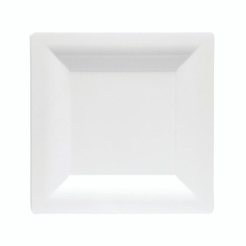 Milan™ Polystyrene Dinnerware 9.5” Square White Plate (GS95W)
