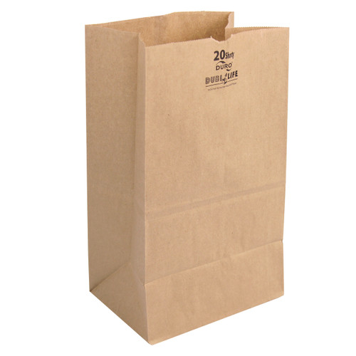 20# SH Dubl Life® SOS bag 40# recycled kraft FSC BPI - 500 PK (18421)