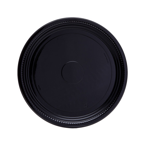Casuals™ Round Tray 12” Black Thermoformed Tray (A512PBL)