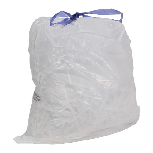 Blue Collar® Stock Convenience Pack Can Liners - 8-10 Gal 24 x 28 LLDPE 0.80 Mil White 2/40 Rolls (N4828EW RC1)