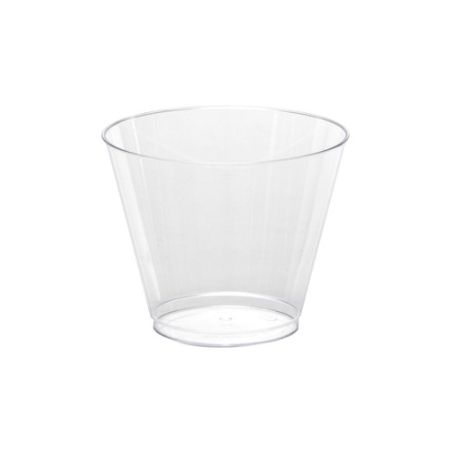 Classicware™ Fluted Tumbler Drinkware 9 fl oz (266ml) Clear Squat Fluted Tumbler (CC9240)