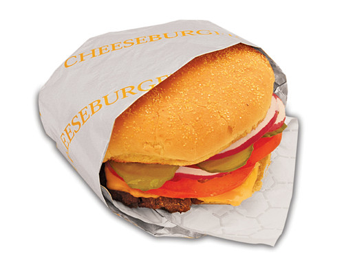 Honeycomb foil/paper insulated wrap - Color “Cheeseburger” - Dimensions 10.50 x 14.00 (300853)