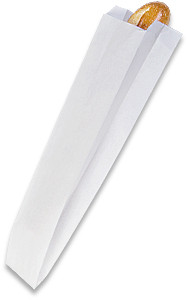 Bread bags - Color White - Dimensions 4.00 x 2.50 x 16.00 (300153)
