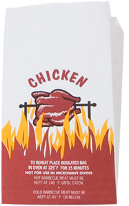 ToGo! foil insulator deli & sandwich bags 1⁄2 gallon - Color Chicken - Dimensions 7.00 x 4.00 x 14.00 (300501)