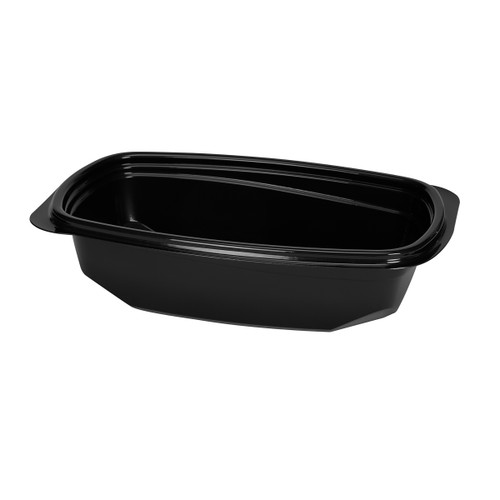Blaze Hot Food Packaging 6”x9” 32 oz Microwave Safe Black Base (HFP6932BL)