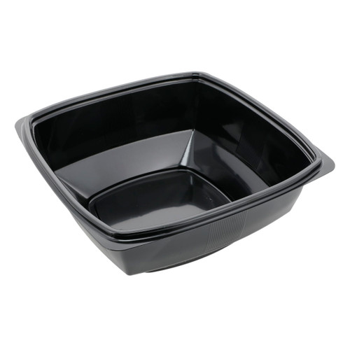 POLAR PAK® Square Bowl 7.5” 48 oz Black Bowl (5DD048BK)