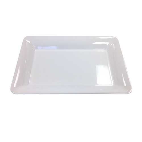 CaterLine® Rigid, Injection Molded Trays 14” x 10” White Rectangle Tray (A1410WH)