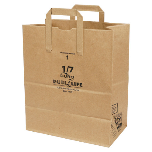 1/7 EZ-K UP Dubl Life® sack 70# recycled kraft FSC BPI - 300 PK (71073)