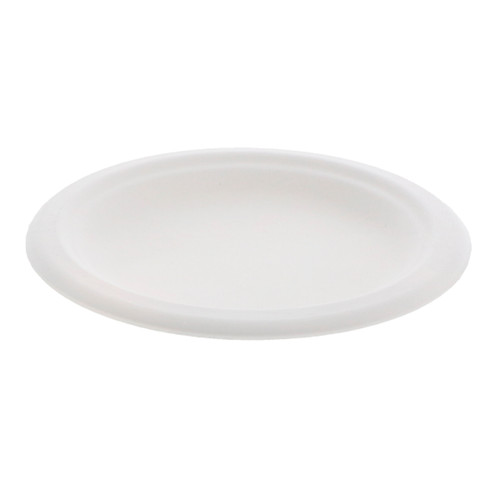 Sysco Earth Plus 6" PFAS-Free Compostable Fiber Blend Plate, White, 1,000 ct.