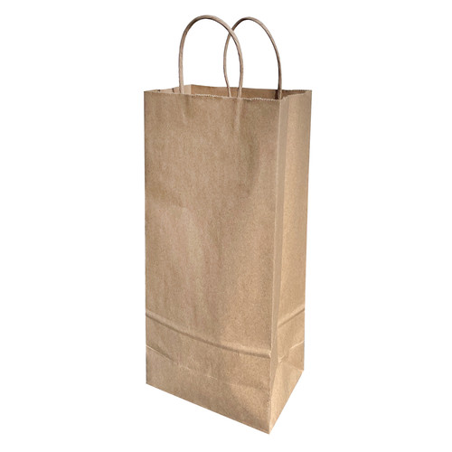 Vino shopping bag 60# natural kraft FSC- 250 PK (78338)