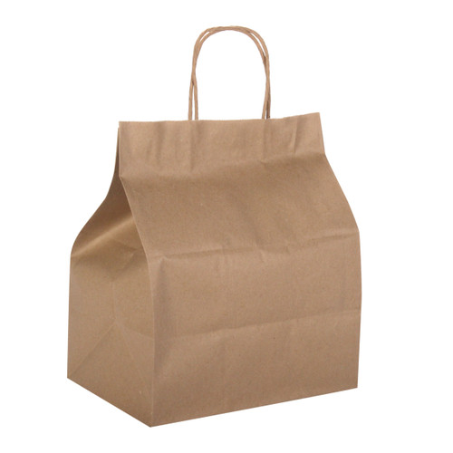 Regal Dubl Life® Load & Seal® shopping bag 65# recycled kraft FSC BPI - 200 PK (76551)
