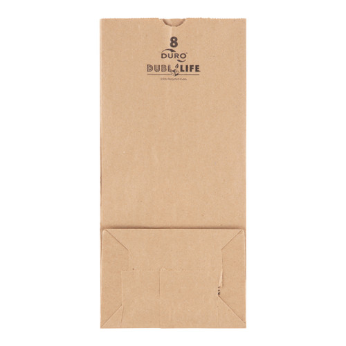 8# Dubl Life® SOS bag 35# recycled kraft FSC BPI - 500 PK (18408)