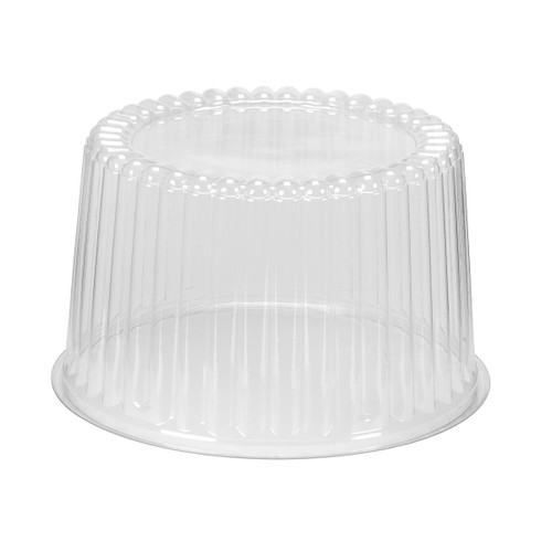 7” clear fluted dome 5” deep 200/cs (5D050) 
