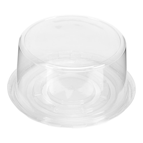 6” clear base/plain dome 4” combo 100/cs (506640PLCLC) 