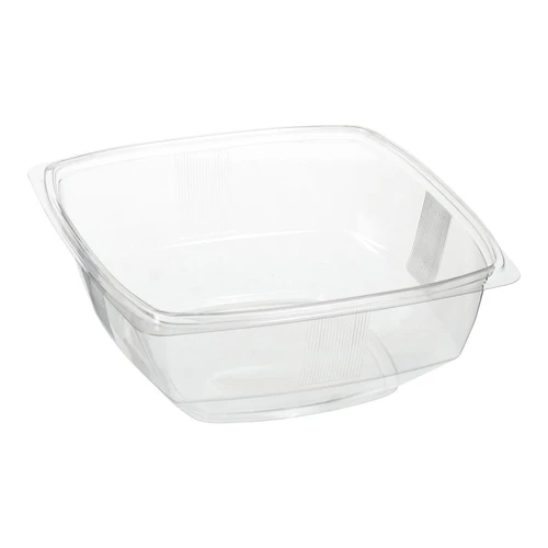 48 oz clear medium square bowl (5DD048) 
