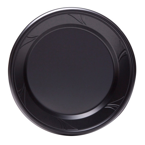 Finesse™ Dinnerware 9” Round Black Plate (VP9BK)