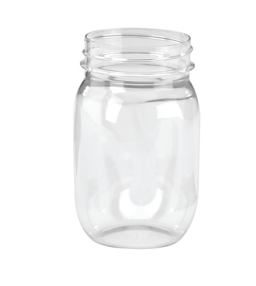 Reserv™ Drinkware 16 fl oz (473ml) Clear Mason-Like Jar (RESMSJAR16)