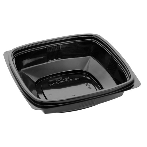 POLAR PAK® Square Bowl 5” 8 oz Black Bowl (5BB008BK)