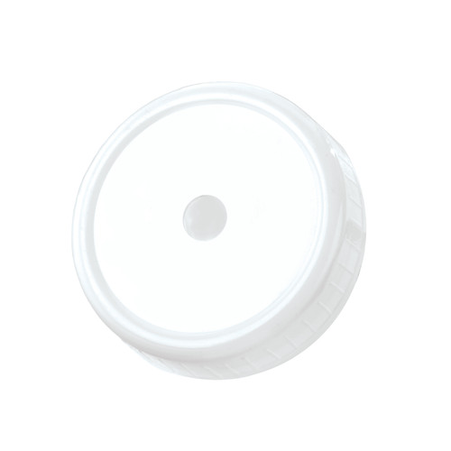 Reserv™ Drinkware White Mason-Like Jar Lid with Straw Hole (RESMSJLIDSTR)
