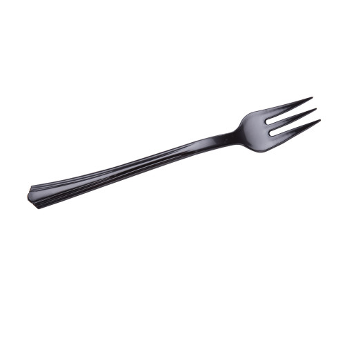 Petites® Servingware 4.2” Black Tasting Fork (APTFKBL)