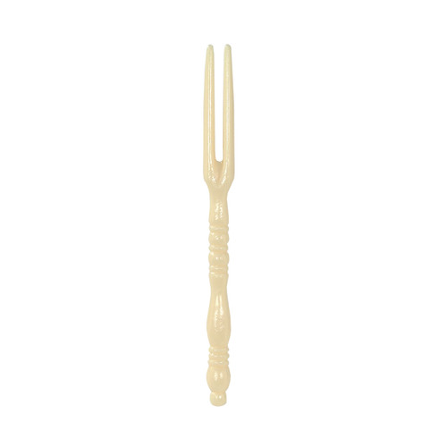 Spirit ® Picks & Utensils 4.25” Ivory Gourmet Fork (SPCUGOFKIV425)
