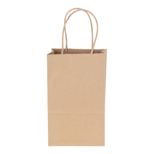 Gem Dubl Life® shopping bag 60# recycled kraft FSC BPI - 250 PK (87093)
