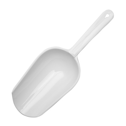 Other Serving Utensils CaterLine® 9” White Ice / Dry Goods Scoop (ASCOOPWH)