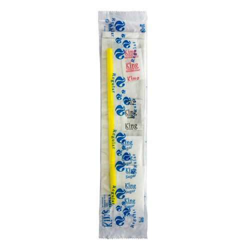 Diet Kits Salt, Pepper, 2 Sugars, Flex Straw, 1-Ply Napkin 12.5 x 15.5 (823799)