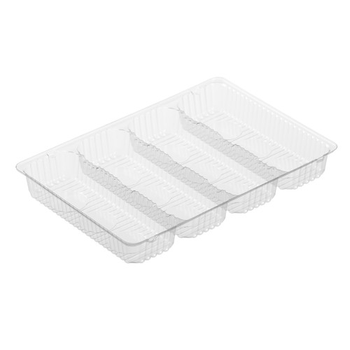 Clear tray for 4 mini éclairs (82861-1) 