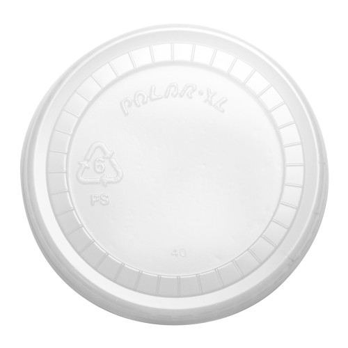 Cold Cup Lids 73mm Straw Slotted Translucent Lid (55983)