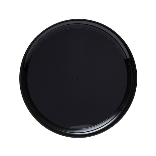 CheckMate™ Round Tray 12” Black Serving Tray (A912BL25)