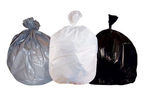 Super Tuf LLDPE Can Liners - 40-45 Gal 40 x 46 LLDPE 0.90 Mil Black 100i (H8046TK)