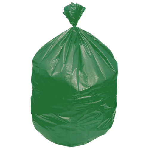 Eco Blend® Max Can Liners - 40-45 Gal 40 x 46 PCR LLDPE 0.80 Mil Green Tint 6/25 Rolls (L8046TE ER1)