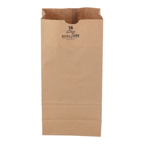 16# Dubl Life® SOS bag 40# recycled kraft FSC BPI - 500 PK (18416)
