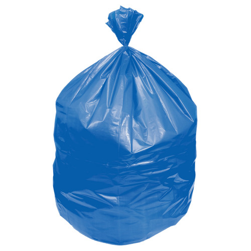 Eco Blend® Max Can Liners - 40-45 Gal 40 x 46 PCR LLDPE 0.80 Mil Blue Tint 6/25 Rolls (L8046TX ER1)