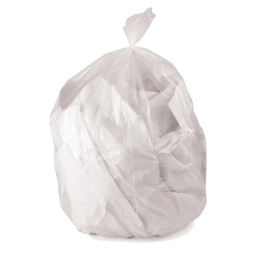 Eco Blend® Max Can Liners - 44 Gal 38 x 50 PCR LLDPE 1.50 Mil Clear 5/20 Rolls (L7650AC ER1)