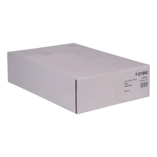 Clear Non-Vented Food Bags -  8.00 x 4.00 x 18.00 LLDPE 1.00 Mil Clear 1000 (F1218HC)