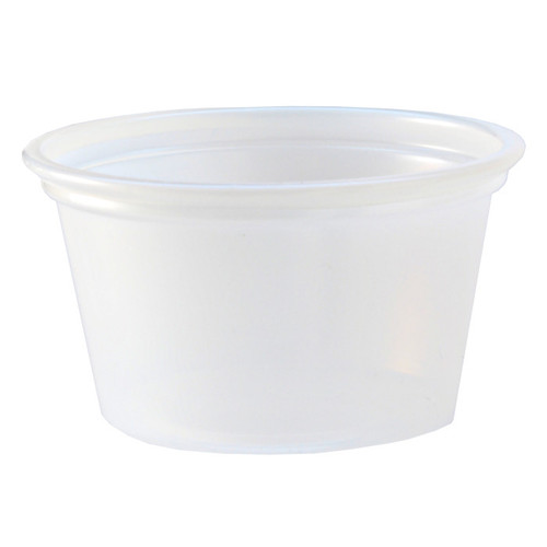 Fabri-Kal 0.75 oz. Polystyrene Portion Cups, Translucent, 2,500 ct.