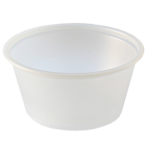 Fabri-Kal 2 oz. Polystyrene Portion Cups, Translucent, 2,500 ct.