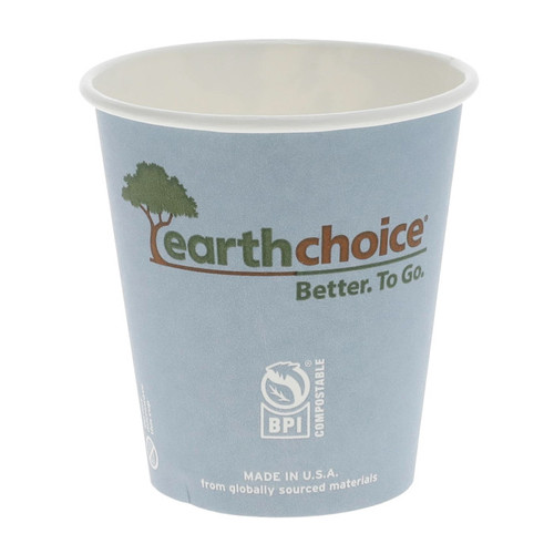 EarthChoice 10 oz. Compostable Paperboard Hot Drink Cup, Blue, 1,000 ct.