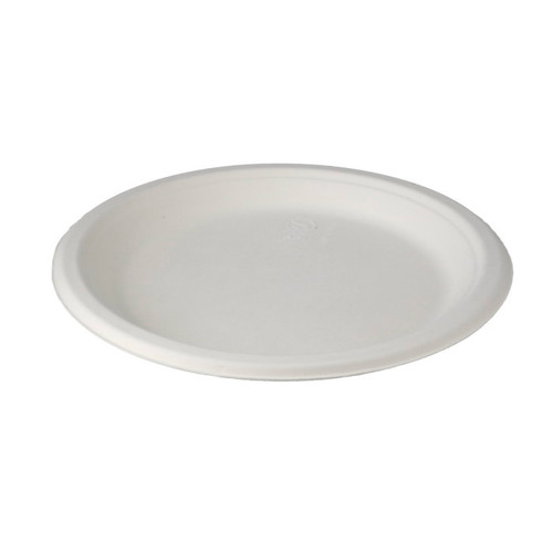 EarthChoice 9" PFAS-Free Compostable Fiber Blend Plate, White, 500 ct.