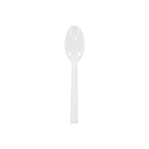 Gordon Food Service Prairiehollow Heavy Weight Full Length HIPS Spoon, White, 1,000 ct.