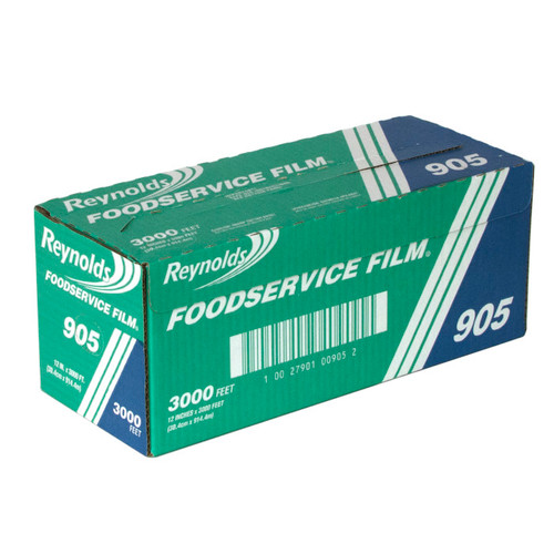 Reynolds 12" x 3,000' Food Service Film Wrap with Metal Serrated Cutter, 1 ct.