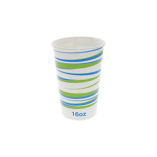 Sysco Trendz 16 oz. Paper Cold Cup, Trendz Print, 1,200 ct.