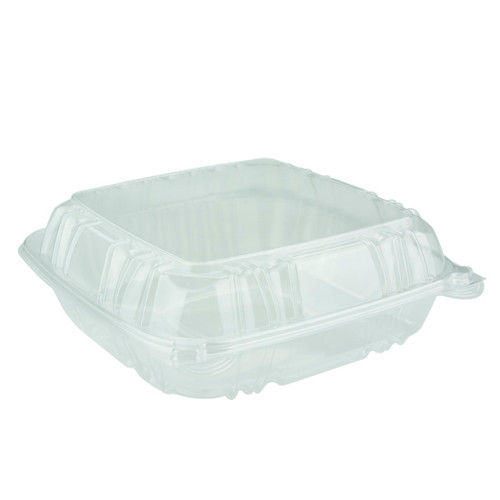 Sysco Classic 9" OPS Hinged Lid Container, Clear, 200 ct.