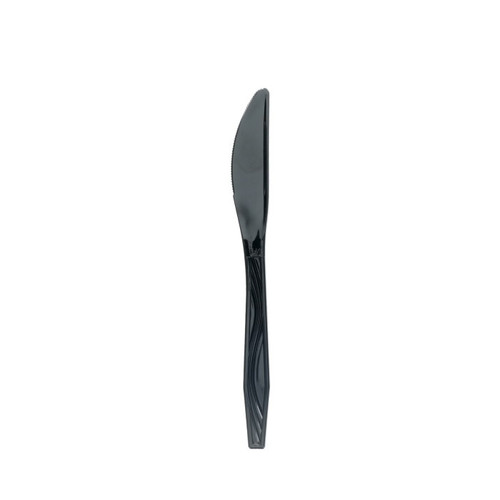 Sysco Classic Medium-Heavy Weight HIPS Knives, Black, 1,000 ct.